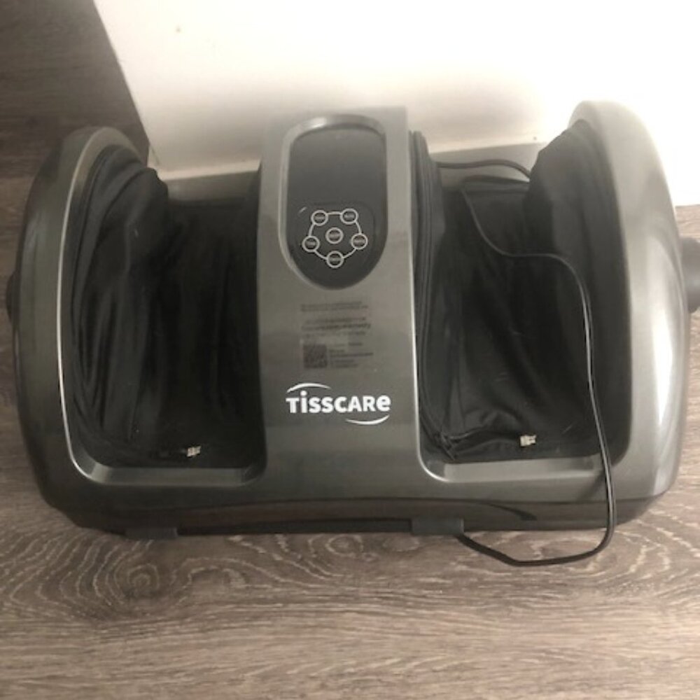 Tisscare Foot and Calf Massager with Heat ( first photo).  Hospan Foot Spa Bath